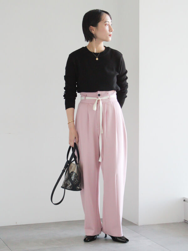 セール】 ポンチハイウエストカーブパンツ《2026 spring catalog item