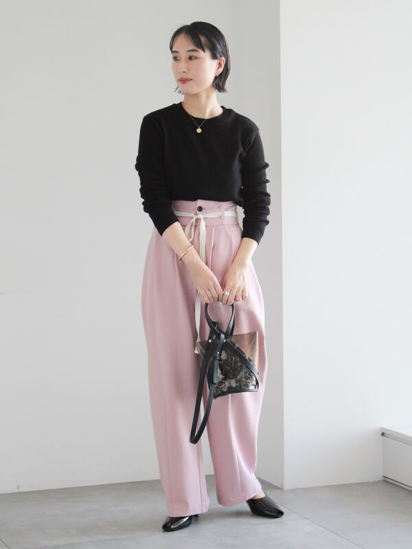 セール】 ポンチハイウエストカーブパンツ《2026 spring catalog item