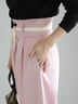 ポンチハイウエストカーブパンツ《2026 spring catalog item》（オフホワイト/ブラック/ピンク）｜Te chichi（テチチ）通販