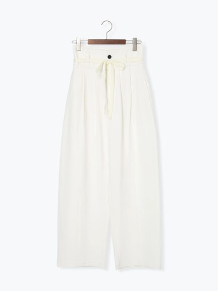 ポンチハイウエストカーブパンツ《2026 spring catalog item》（オフホワイト/ブラック/ピンク）｜Te chichi（テチチ）通販