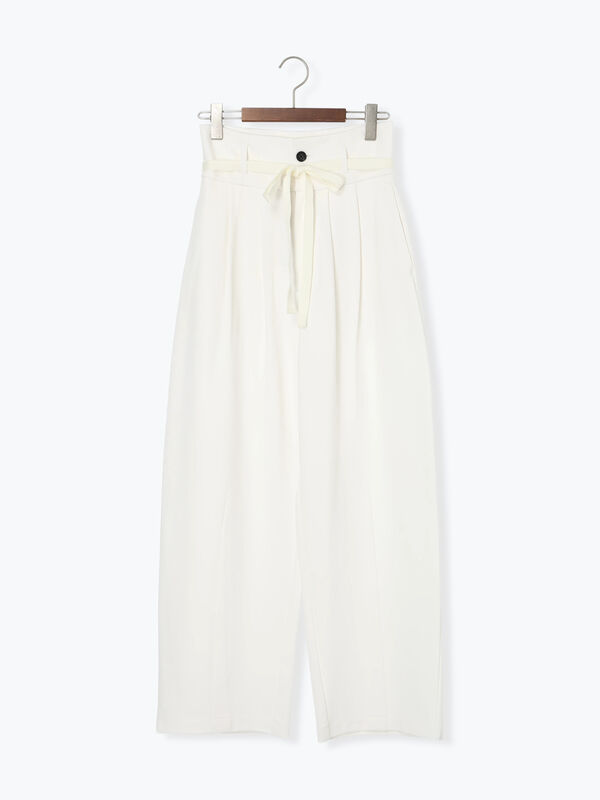 ポンチハイウエストカーブパンツ《2026 spring catalog item》（オフ