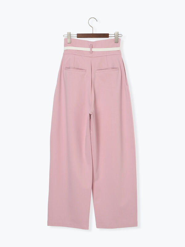 ポンチハイウエストカーブパンツ《2026 spring catalog item》（オフ