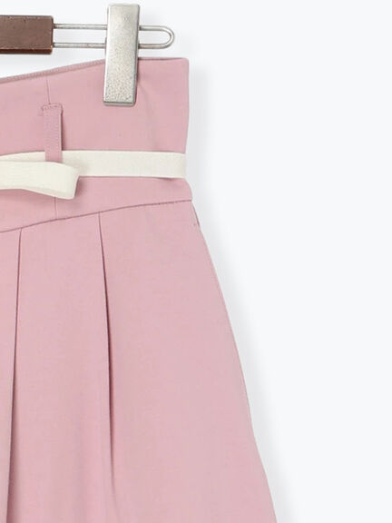 ポンチハイウエストカーブパンツ《2026 spring catalog item》（オフホワイト/ブラック/ピンク）｜Te chichi（テチチ）通販