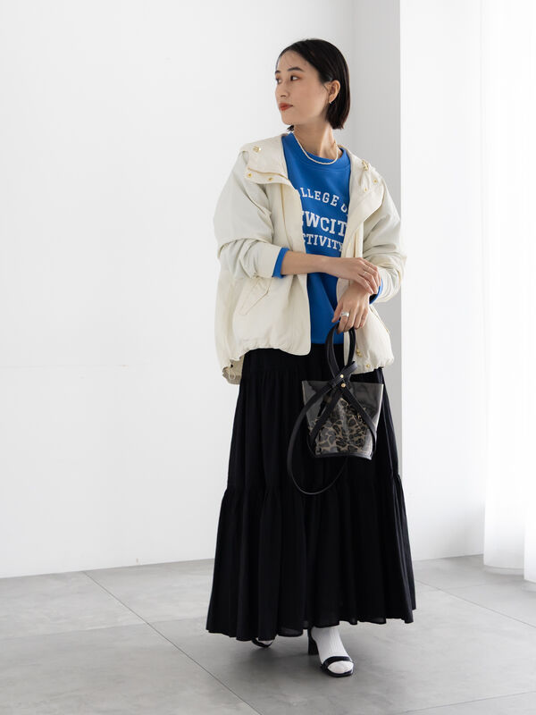 コットンボイルティアードスカート《2026 spring catalog item》（オフ