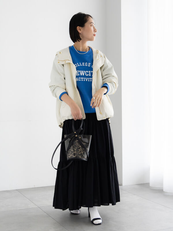 コットンボイルティアードスカート《2026 spring catalog item》（オフ
