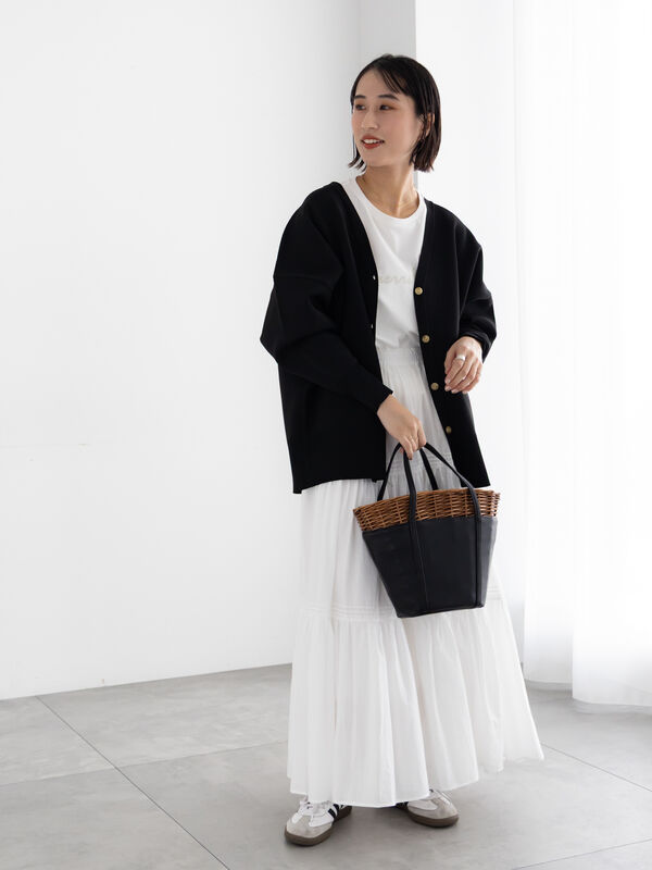 コットンボイルティアードスカート《2026 spring catalog item》（オフ