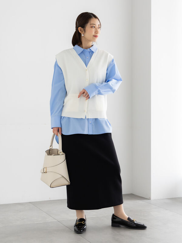 セール】 総針ポケット付きVネックベスト《2026 spring catalog item