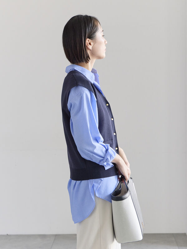 セール】 総針ポケット付きVネックベスト《2026 spring catalog item