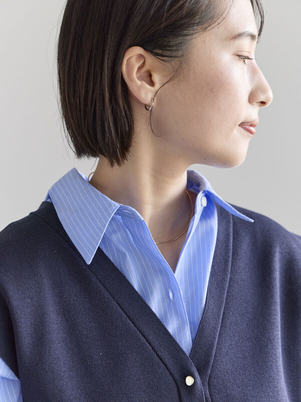 セール】 総針ポケット付きVネックベスト《2026 spring catalog item