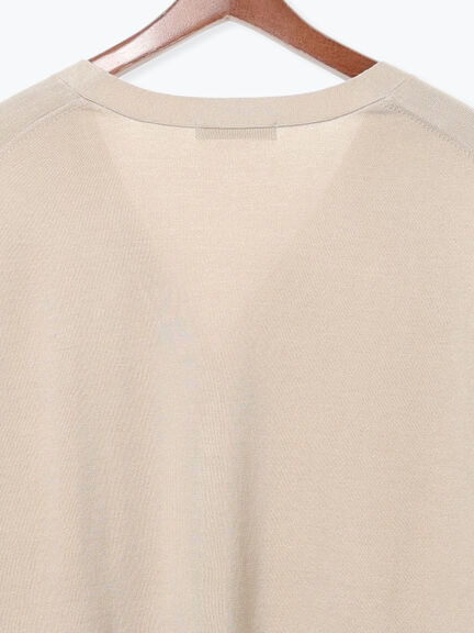 【2026年3月InRed掲載波瑠さん着用】2WAYカシュクールVネックカーディガン（シルバー/ベージュ/グリーン/ネイビー）｜Te chichi（テチチ）通販