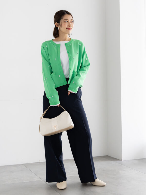 セール】 パールビジューニットライトジャケット《2026 spring catalog