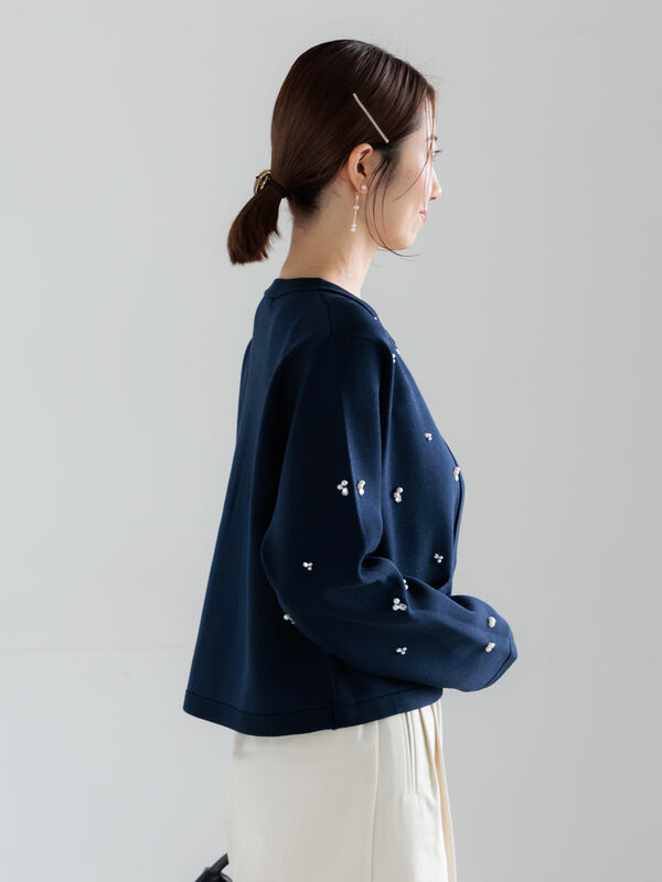 eimyistoire パールビジューニット EIMY ISTOIRE エイミーイストワール eimy istoire パールビジュー