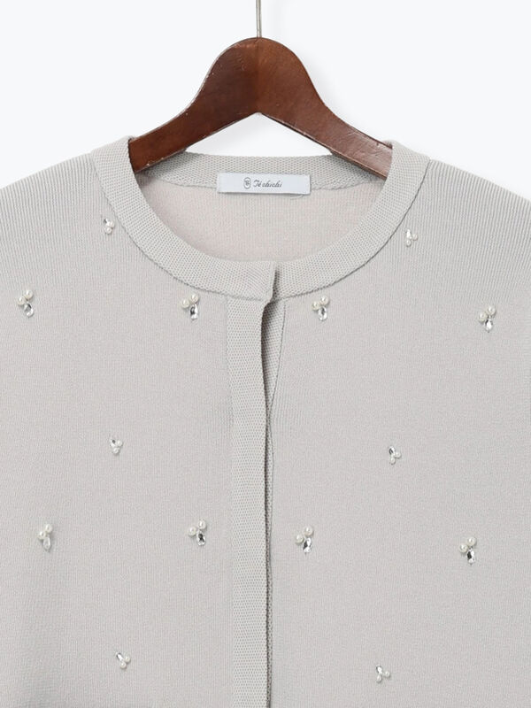 パールビジューニットライトジャケット《2026 spring catalog item