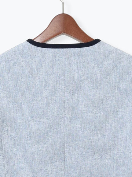 ライトツイードバイカラージャケット《2026 spring catalog item》（ブルー/アイボリー）｜Te chichi（テチチ）通販