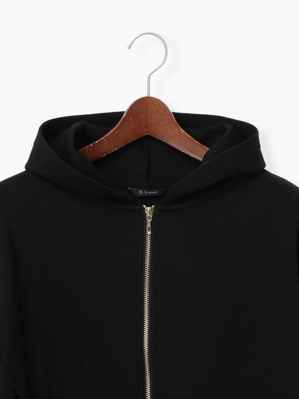 ダンボールジョーゼットフーディー（オフホワイト/グレー/ブラック