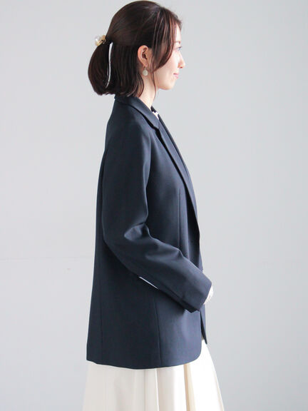 シングルブレストテーラードジャケット《2026 spring catalog item》（グレー/ネイビー）｜Te chichi（テチチ）通販