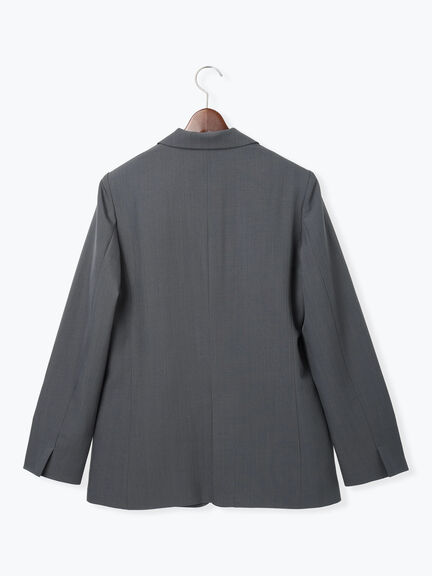 シングルブレストテーラードジャケット《2026 spring catalog item》（グレー/ネイビー）｜Te chichi（テチチ）通販