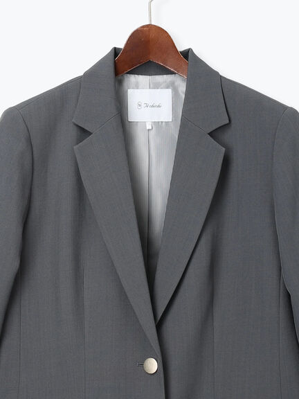 シングルブレストテーラードジャケット《2026 spring catalog item》（グレー/ネイビー）｜Te chichi（テチチ）通販