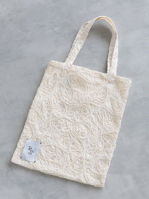 Atelier ファブリックレーストート（オフホワイト）｜Te chichi（テチチ）通販