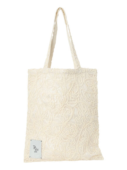 Atelier ファブリックレーストート（オフホワイト/ブラック）｜Te chichi（テチチ）通販