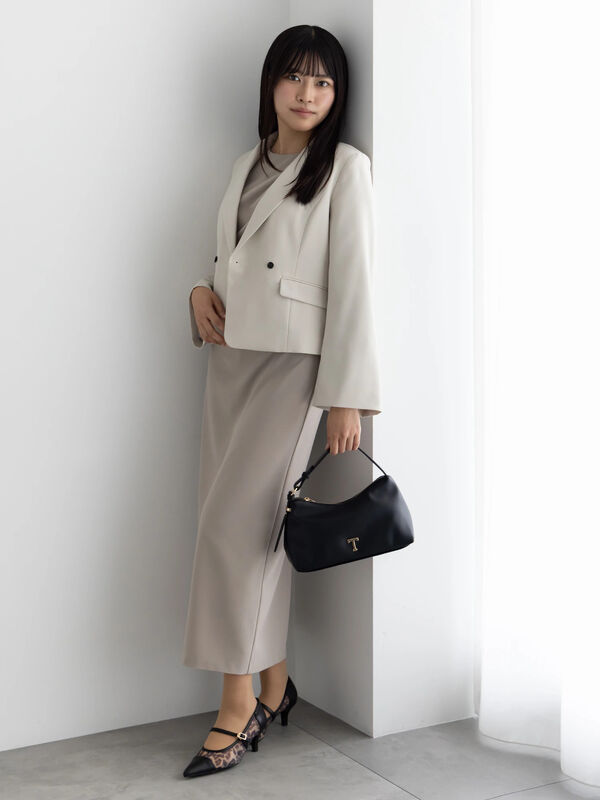 セール】 ドレープ I ラインワンピース【AOYAMA FASHION ASSOCIATION