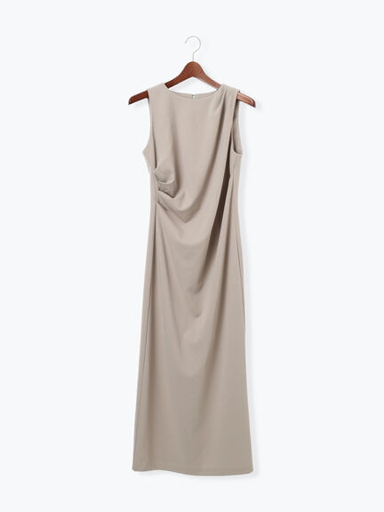 ドレープ I ラインワンピース【AOYAMA FASHION ASSOCIATION × Té chichi】（グレー/ブラック）｜Te chichi（テチチ）通販