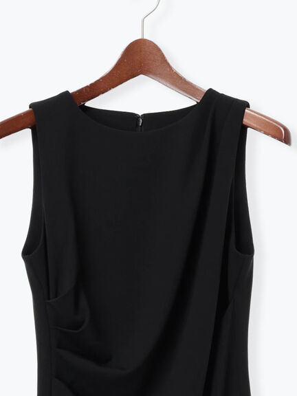 ドレープ I ラインワンピース【AOYAMA FASHION ASSOCIATION × Té chichi】（グレー/ブラック）｜Te chichi（テチチ）通販