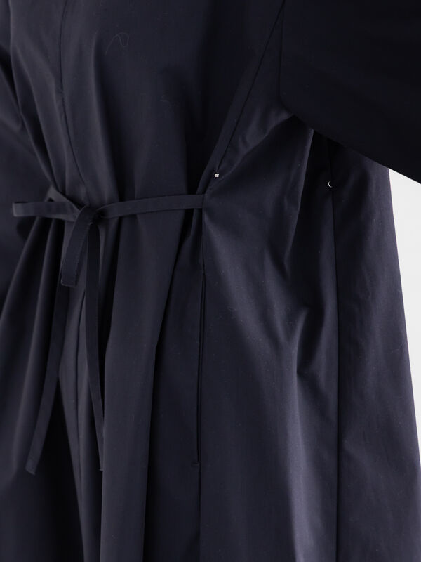 サイドホックフロントジップワンピース（サックスブルー/ブルー