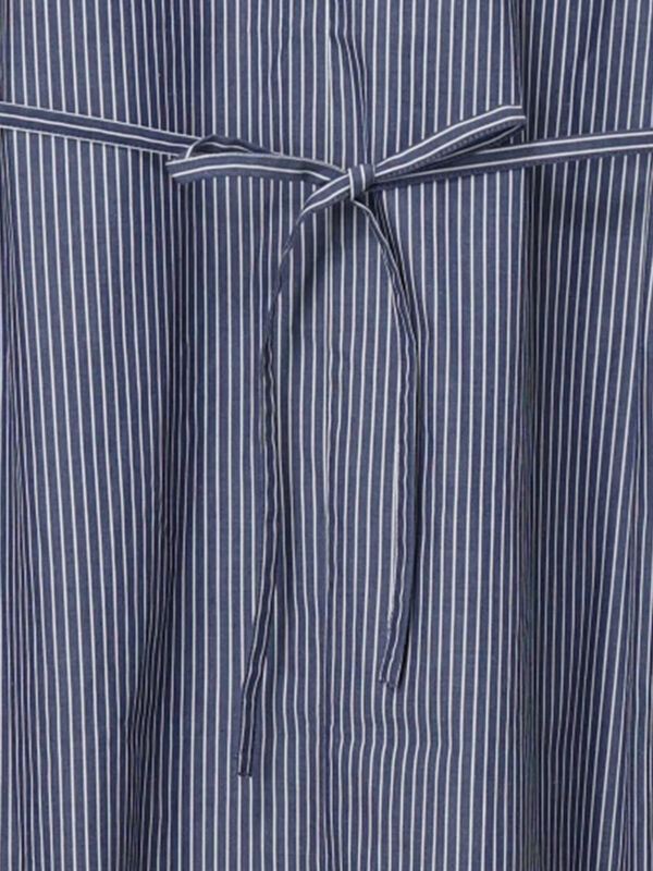 サイドホックフロントジップワンピース（サックスブルー/ブルー