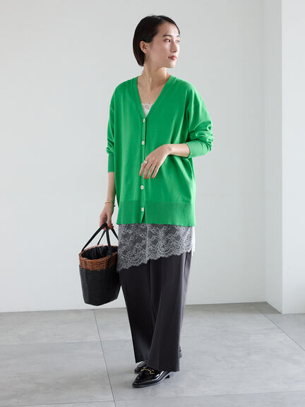 【2026年3月InRed掲載波瑠さん着用】イレギュラーヘムレイヤードレースキャミ（オフホワイト/グレー/ブラック）｜Te chichi（テチチ）通販