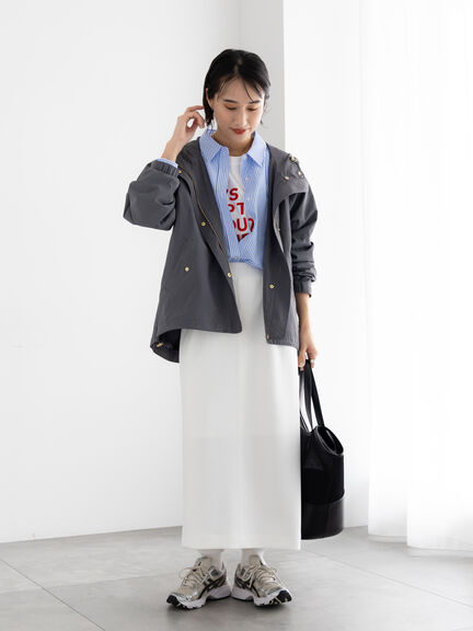 エンブロイダリーロゴTシャツ（チャコールグレー/レッド/アイボリー）｜Te chichi（テチチ）通販