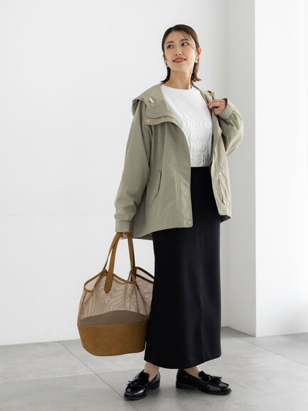 エンブロイダリーロゴTシャツ（チャコールグレー/レッド/アイボリー）｜Te chichi（テチチ）通販