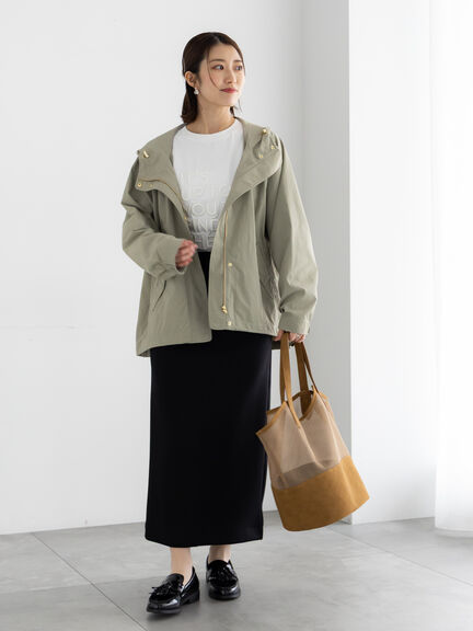 エンブロイダリーロゴTシャツ（チャコールグレー/レッド/アイボリー）｜Te chichi（テチチ）通販