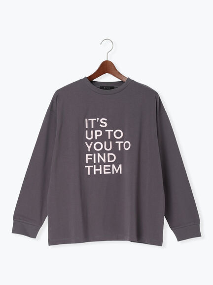 エンブロイダリーロゴTシャツ（チャコールグレー/レッド/アイボリー）｜Te chichi（テチチ）通販