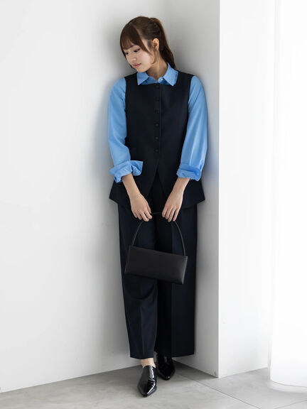 スクエアネックジレ【AOYAMA FASHION ASSOCIATION × Té chichi】（モカ/ネイビー）｜Te chichi（テチチ）通販