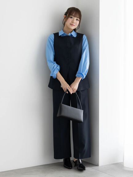 スクエアネックジレ【AOYAMA FASHION ASSOCIATION × Té chichi】（モカ/ネイビー）｜Te chichi（テチチ）通販