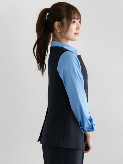 スクエアネックジレ【AOYAMA FASHION ASSOCIATION × Té chichi】（モカ/ネイビー）｜Te chichi（テチチ）通販