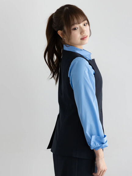 スクエアネックジレ【AOYAMA FASHION ASSOCIATION × Té chichi】（モカ/ネイビー）｜Te chichi（テチチ）通販