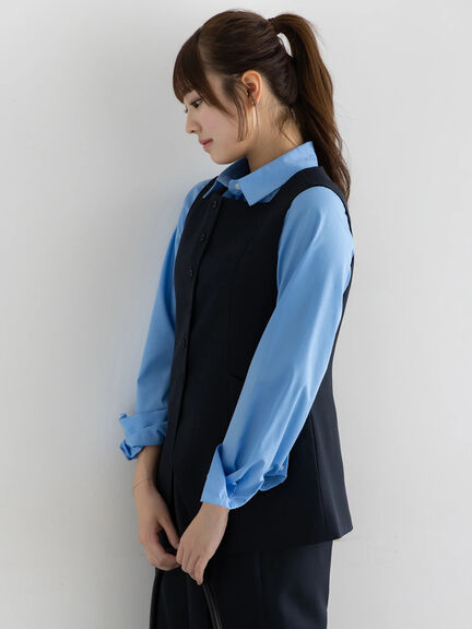 スクエアネックジレ【AOYAMA FASHION ASSOCIATION × Té chichi】（モカ/ネイビー）｜Te chichi（テチチ）通販