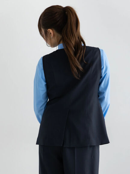 スクエアネックジレ【AOYAMA FASHION ASSOCIATION × Té chichi】（モカ/ネイビー）｜Te chichi（テチチ）通販