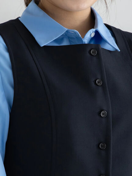 スクエアネックジレ【AOYAMA FASHION ASSOCIATION × Té chichi】（モカ/ネイビー）｜Te chichi（テチチ）通販