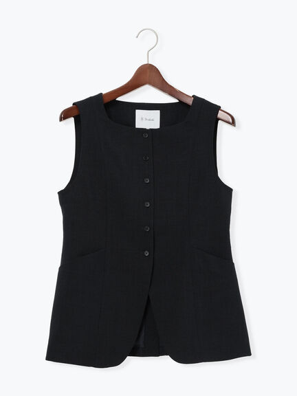 スクエアネックジレ【AOYAMA FASHION ASSOCIATION × Té chichi】（モカ/ネイビー）｜Te chichi（テチチ）通販