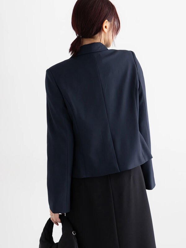 フレア袖クロップトテーラードジャケット【AOYAMA FASHION ASSOCIATION