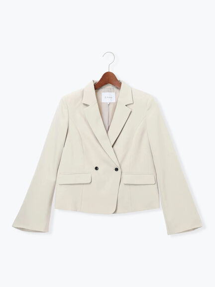 フレア袖クロップトテーラードジャケット【AOYAMA FASHION ASSOCIATION × Té chichi】（ベージュ/ネイビー）｜Te chichi（テチチ）通販