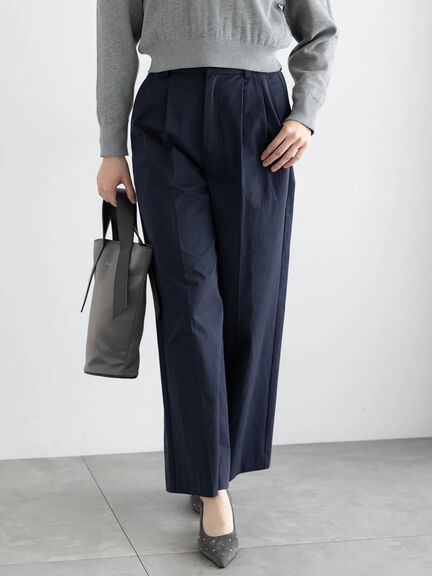 2タックチノパンツ【AOYAMA FASHION ASSOCIATION × Té chichi】（ベージュ/ネイビー）｜Te chichi（テチチ）通販