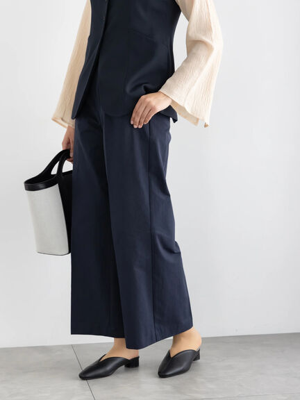 2タックチノパンツ【AOYAMA FASHION ASSOCIATION × Té chichi】（ベージュ/ネイビー）｜Te chichi（テチチ）通販