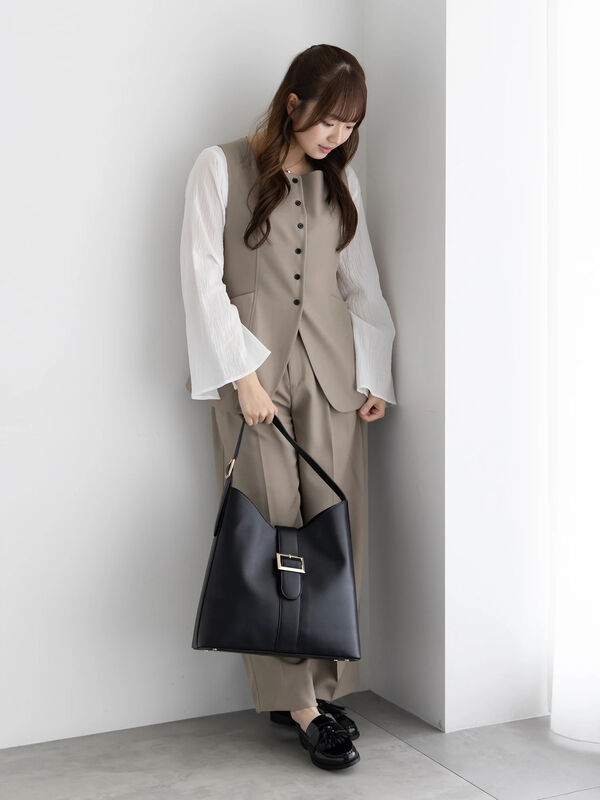 2タックワイドパンツ【AOYAMA FASHION ASSOCIATION × Té chichi