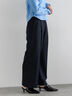 2タックワイドパンツ【AOYAMA FASHION ASSOCIATION × Té chichi】（モカ/ネイビー）｜Te chichi（テチチ）通販