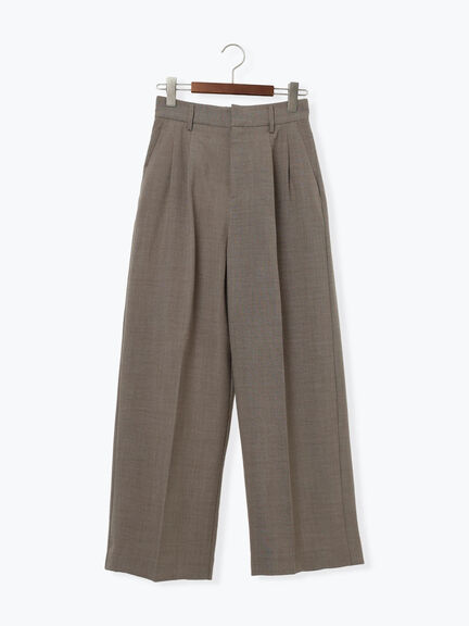 2タックワイドパンツ【AOYAMA FASHION ASSOCIATION × Té chichi】（モカ/ネイビー）｜Te chichi（テチチ）通販