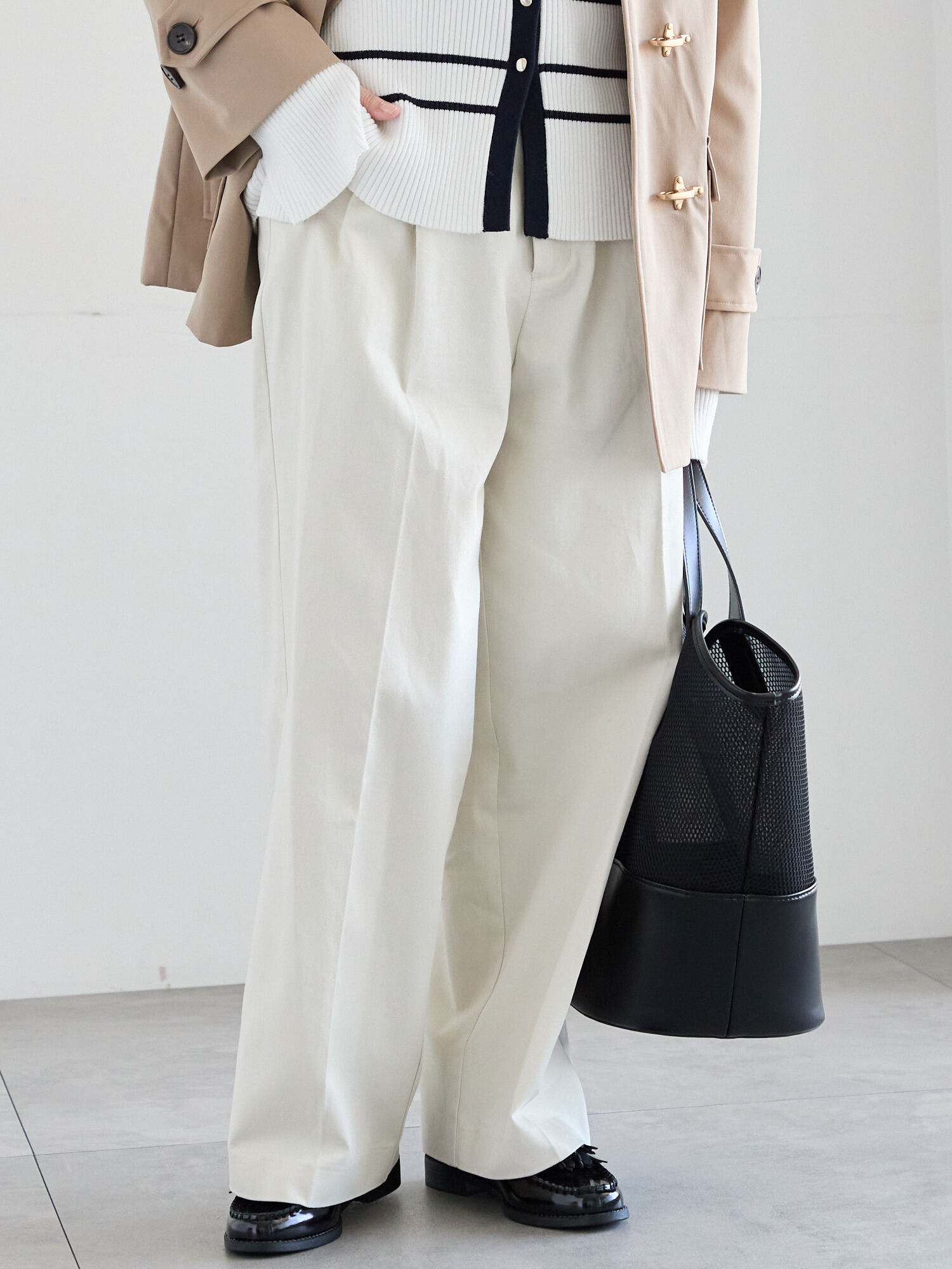 セール】 ハイウエストワイドチノパンツ《2026 spring catalog item